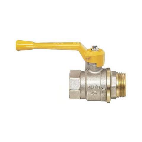 Краны латунные шаровые газовые 11Б27п DN 15-40 PN 40 никелированные рычаг муфта-штуцер БАЗ А11.0.Н купить в Москве | "Проконсим" Краны латунные шаровые газовые 11Б27п DN 15-40 PN 40 никелированные рычаг муфта-штуцер БАЗ А11.0.Н купить в Москве | "Проконсим"